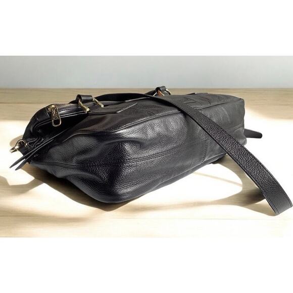 Massi foldover leather satchel crossbody - Picture 4 of 5
